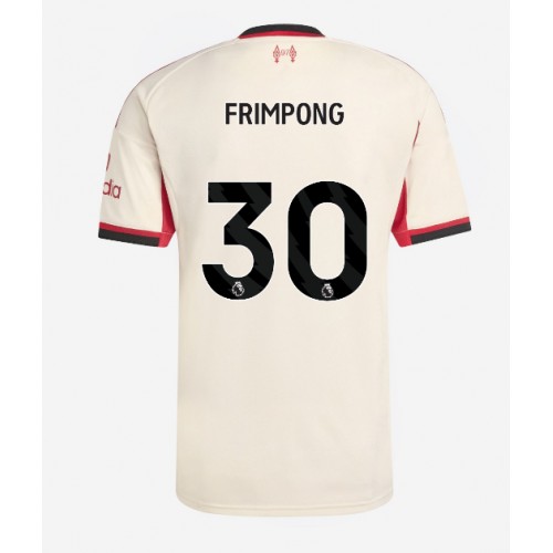 Camisa de Futebol Liverpool Jeremie Frimpong #30 Equipamento Secundário 2025-26 Manga Curta